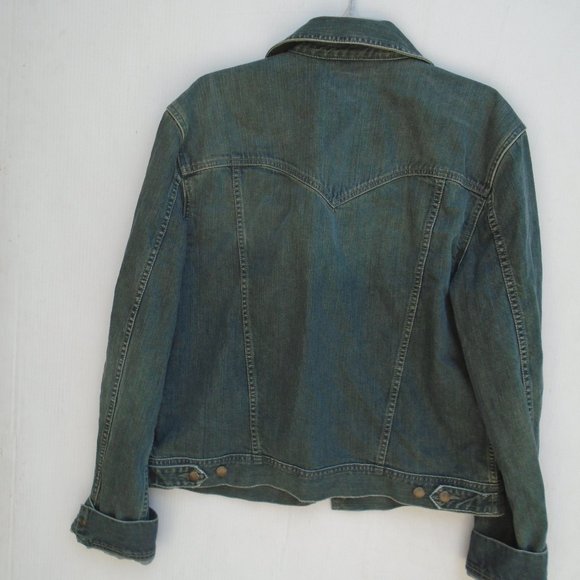 Earl Jeans Women's Truckers Jeans Jacket Size XL Blue - Picture 4 of 4